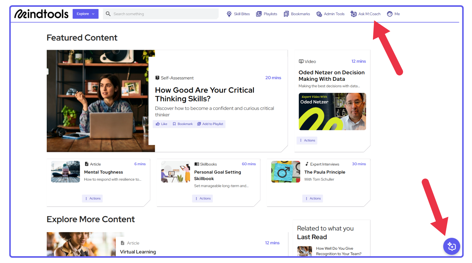 screenshot of ask m:coach locations
