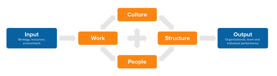 Nadler-Tushman Congruence Model, reproduced with permission from Micha