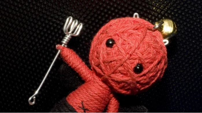Cute devil voodoo doll