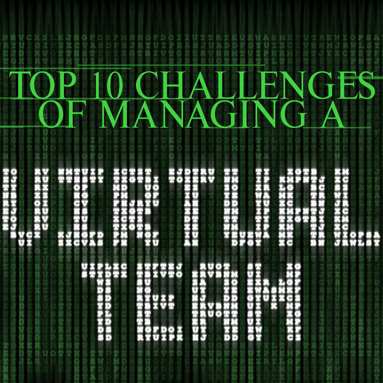 Top 10 Challenges of Managing a Virtual Team Infographic