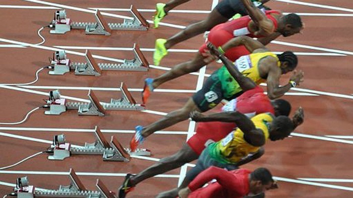 Start of mens 100m sprint