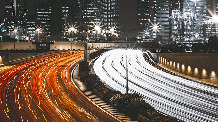 Cars and trains zooming 