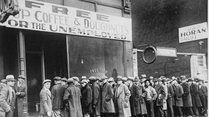 Soup kitchen in the depression